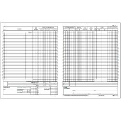 E2103 Registro IVA corrispettivi 15 pagine numerate